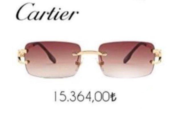 Cariter marka gözlüğü ise 15.364 Türk Lirası...