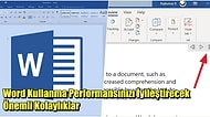 Microsoft Word Kullananlar için Hayat Kurtaran Kısa Yol İpuçları