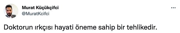 Hümanist bir yaklaşımla davranması gerektiğini ima etti.