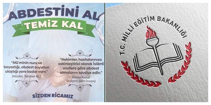 Milli Eğitim Müdürlüğü’nden 'Elini, Yüzünü Yıka' Yerine 'Abdestini Al, Temiz Kal' Kampanyası