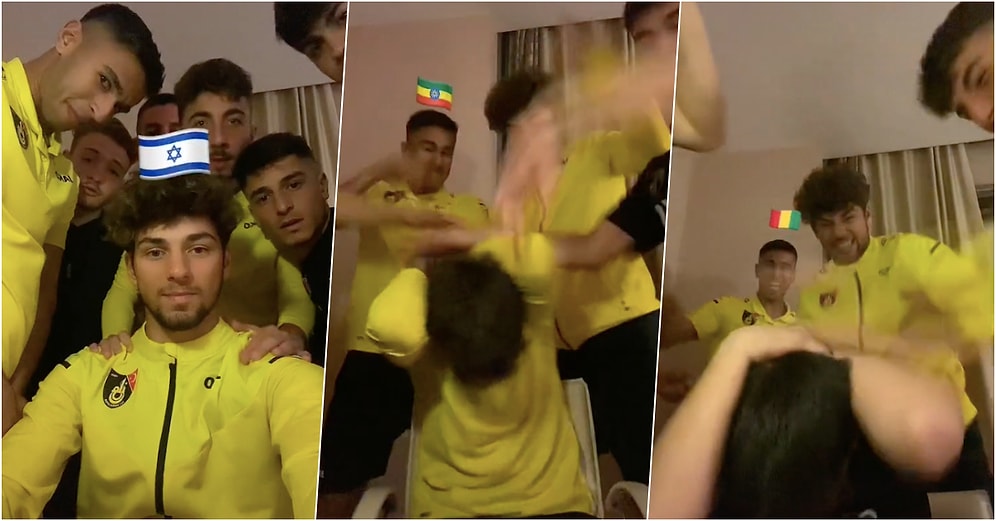 Arkadaşlar Düşman mıyız? Bayrak Tahmin Etme Oyununda Birbirlerlerine Hunharca Vuran İstanbulsporlu Futbolcular