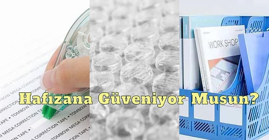 Bu Kırtasiye Ürünlerinden Kaçının İsmini Bulabileceksin?