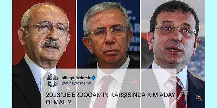 Twitter'daki Geniş Kapsamlı "Erdoğan'ın Karşısındaki Aday Kim Olmalı" Anketi Sonuçlandı!