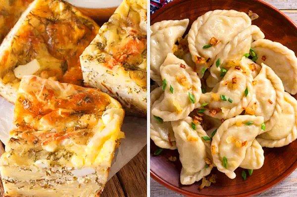 10. Polonya'dan Pierogi ve Gibanica. Gibanica tüm Balkanlar'da popüler olan geleneksel bir hamur işidir. Pierogi ise  un, yumurta, tulum peyniri, tereyağı, et suyu ve ceviz içinden yapılan bir hamur yemeğidir.
