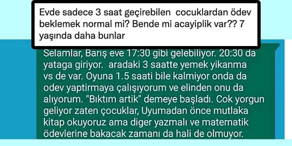 Okullarda İlkokul Çocuklarına Verilen Sayfalarca Ödevler ve Projeler Velileri İsyanın Eşiğine Getirdi