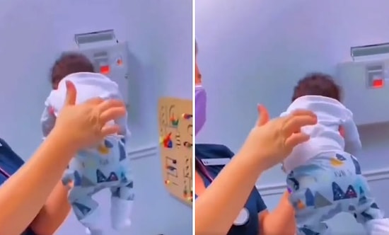 Sırtına Dokunulduğunda Poposunu Bir Sağa Bir Sola Sallayan Bebeğin Gününüzü Güzelleştirecek Anları