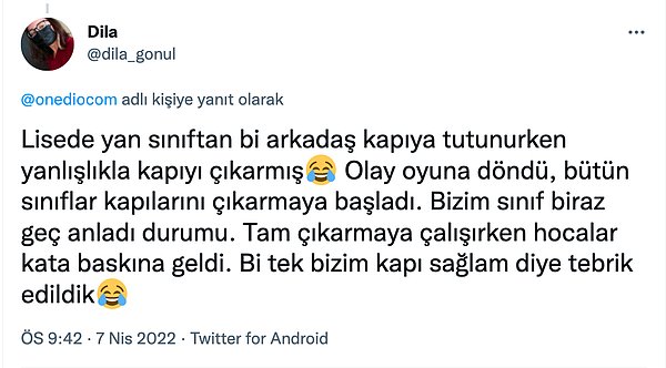 8. Ahahah bazen olayı anlamamak hayat kurtarır.