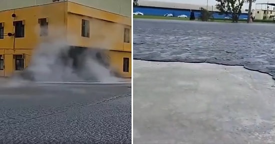 Tayvan'da Bir Evin Altında Meydana Gelen Çamur Volkanı Patlaması Anbean Kaydedildi