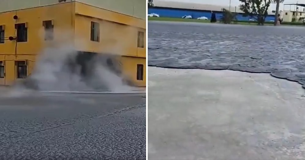 Tayvan'da Bir Evin Altında Meydana Gelen Çamur Volkanı Patlaması Anbean Kaydedildi