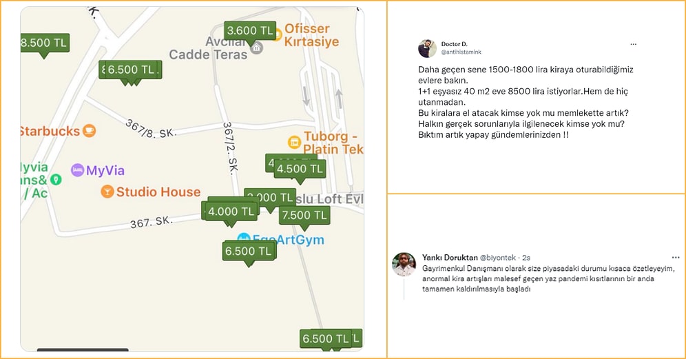Son Dönemdeki Kira Fiyatlarındaki Artışa İsyan Eden Twitter Kullanıcısına Gelen Açıklayıcı Cevaplar
