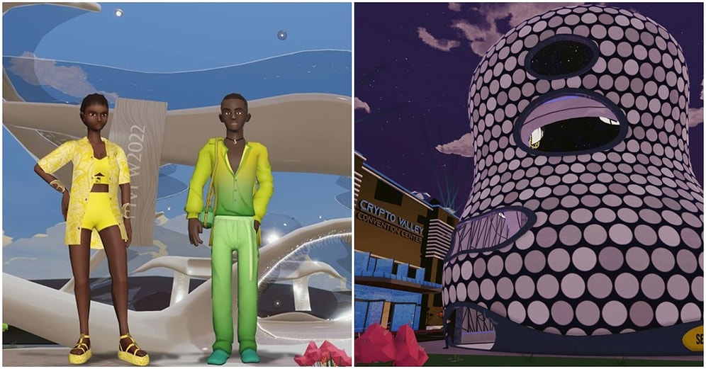 Decentraland'ın Öncülük Ettiği Metaverse Moda Haftası'ndan Öne Çıkan Sahneler