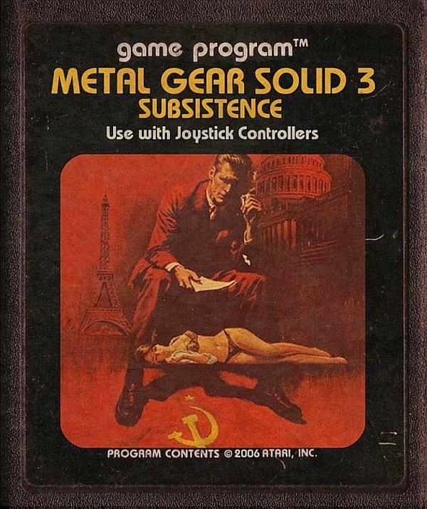 3. Hideo Kojima'nın baş yapıtı. Metal Gear serisinin sevilen oyunlarından olan bu yapım kapağı ile soğuk savaş dönemini konu alan bir dedektiflik filminin afişinden geri kalmıyor.