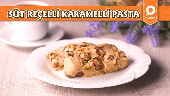 Pastanın En Kolay Ve En Lezzetli Hali! Mini Albeni’li Süt Reçelli Karamelli Pasta Nasıl Yapılır?