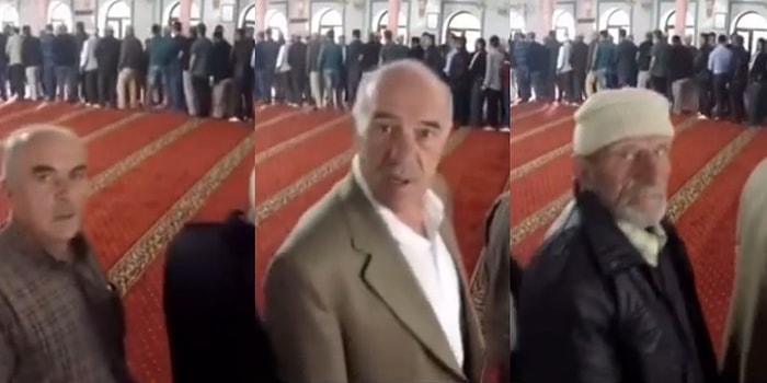 Namaz Sonrası Cemaat ile Bayramlaşmak İçin Sıra Bekleyen Dayıların Güvenlik Kamerasıyla İmtihanları