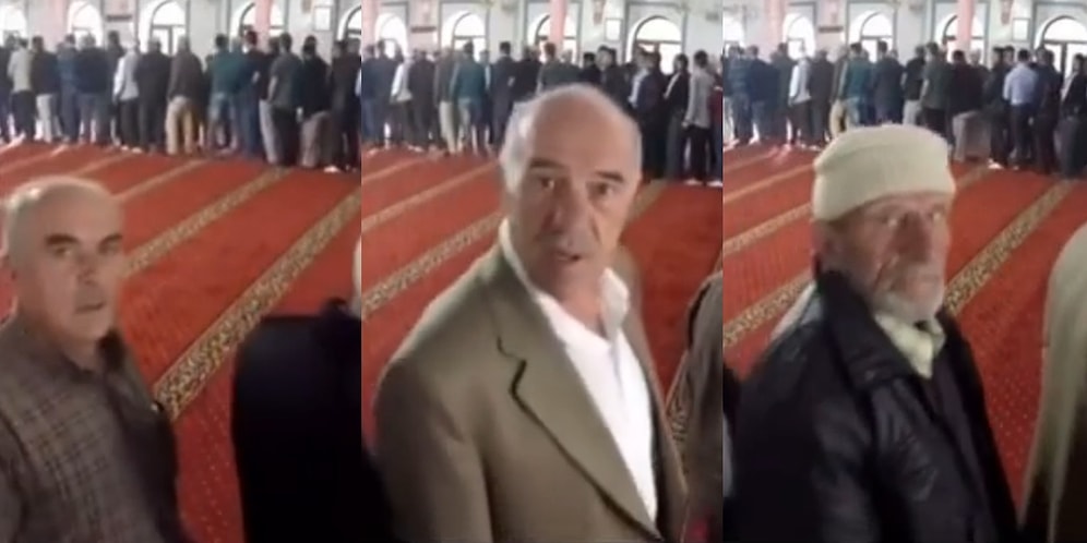 Namaz Sonrası Cemaat ile Bayramlaşmak İçin Sıra Bekleyen Dayıların Güvenlik Kamerasıyla İmtihanları