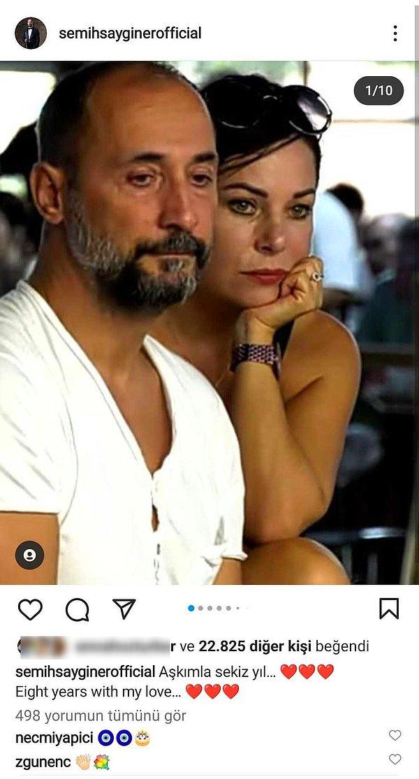 Zaten Saygıner de Instagram'da aşkını çok güzel şekilde ilan ediyor.