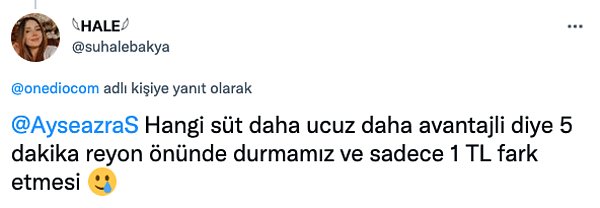 4. Süt alamayacak hale geldik...