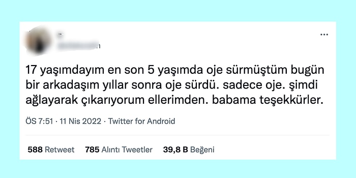 Baba Korkusundan Oje Süremediğini Anlatan Twitter Kullanıcısı Ülkedeki Aile Baskısını Yeniden Hatırlattı