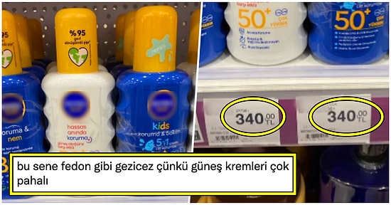 Güneş Kremlerinin Fiyatlarıyla Birlikte Hayat Pahalılığına Tepkileriyle de Hayatı Sorgulatan Kullanıcılar