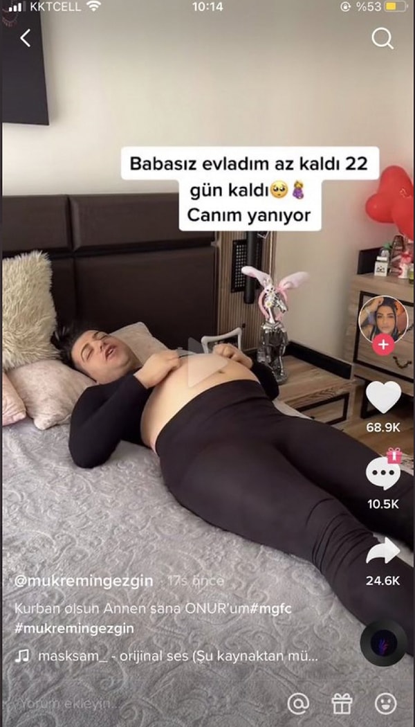 Hikayesine göre çocuğu var ama babası belli değil.