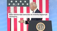 Biden'dan Tartışma Yaratan Hareket: Boşlukla Tokalaştı!