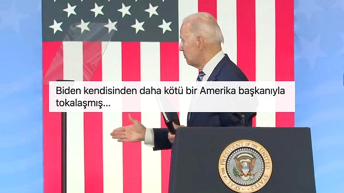 Biden'dan Tartışma Yaratan Hareket: Boşlukla Tokalaştı!