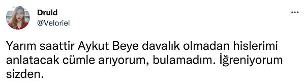 Ve çoğu Twitter kullanıcısı sinirini ifade edecek kelime seçmekte güçlük çekti.