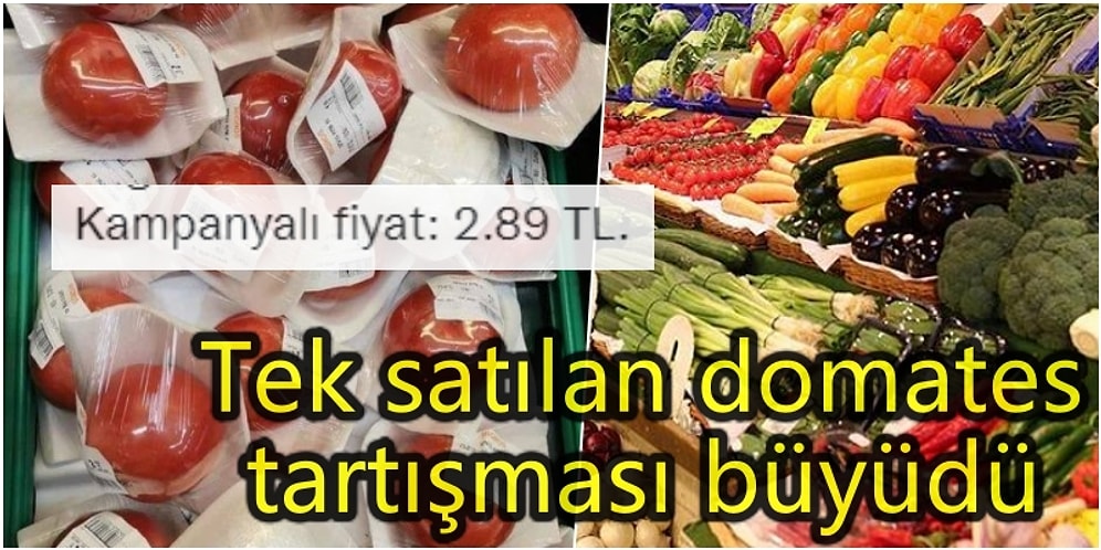 İsrafı Önlemek mi? Pahalılık mı? Tek Tek Paketlenen Domatesler Tartışmaları Alevlendirdi