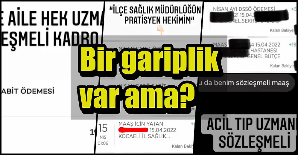Aylardır Konuşup Duruyoruz: Doktorların Attığı Resimlerle Aldıkları Maaşları Gördünüz mü?
