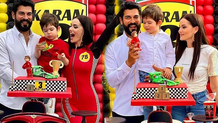 Burak Özçivit ve Fahriye Evcen Oğullarının 3. Yaş Gününü Kutladı! İşte Karan’ın Doğum Gününden İlk Kareler!