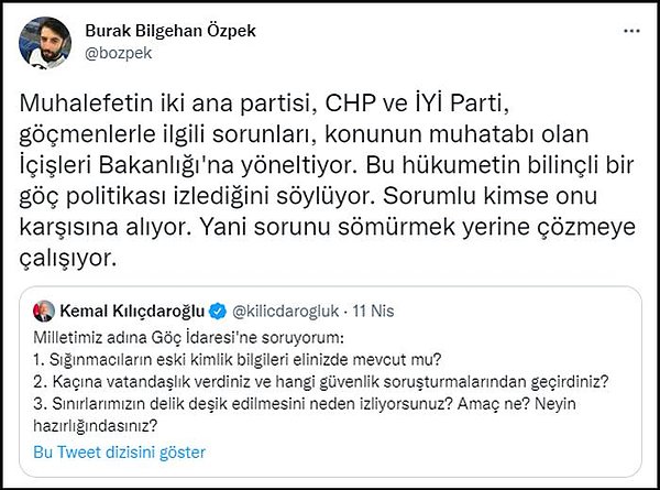 "Öfkeyi göçmenlere yöneltenlerle, göç politikasını eleştirenler arasında ayrım yapılmalı"