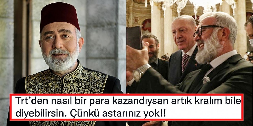 Saraydaki İftara Katılan Abdülhamid Dizisi Oyuncusu Bahadır Yenişehirlioğlu'nun Erdoğan Paylaşımı Tepki Çekti