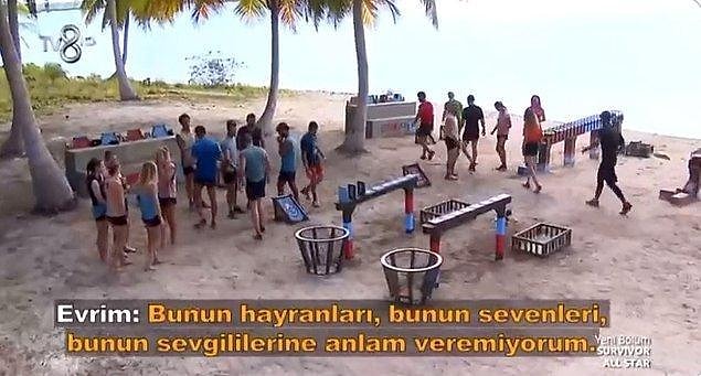 Survivor All Star'da ünlüler takımında mücadele eden eski sevgilisi Barış Murat Yağcı'yla geçmişte yaşadığı olaylar da yarışmada gün yüzüne çıkıyor. Hatırlarsınız Barış Murat Yağcı için "Bunun sevgililerine anlam veremiyorum" diyen Evrim'e Nisa, "Bana da laf atmasaydın" şeklinde cevap vermişti.