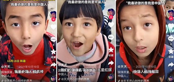 O görüntülerde çocukların öğretmenleri tarafından "Nerelisin, Çin'in başkenti neresi, Çinli olarak ne hissediyorsun?" gibi sorular yöneltildiği ve çocukların da 'Çinli olmaktan gurur duyuyorum' dedirtilmeye zorlandığı iddia edildi.