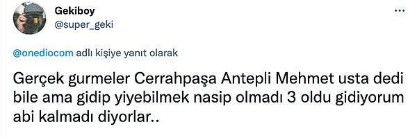 7. İstanbul-Cerrahpaşa Antepli Mehmet Usta. Bu isimle kötü lahmacun yapılması imkansız zaten!
