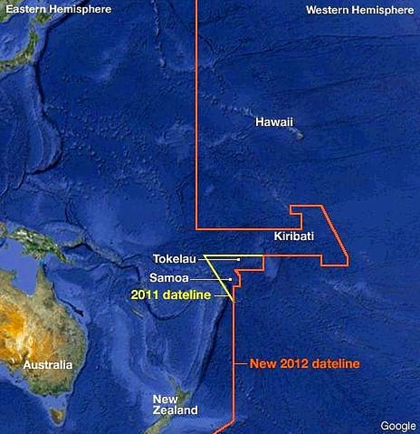 İşte bu yüzden 2011 Mayıs'ında Samoa, Ekim'inde de Tokelau, Avustralya ve Yeni Zelanda'yla aynı tarihe gelebilmek için tarih değiştirme çizgisini değiştirme kararı alır.