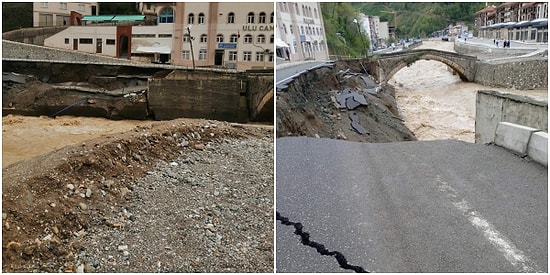 Ne Zaman Akıllanacağız? 2020'deki Felakette 11 Kişinin Hayatını Kaybettiği Giresun'da Yağıştan Yine Yol Çöktü