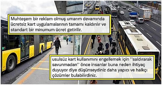 İstanbul Büyükşehir Belediyesi'nin Usülsüz Kart Kullanımı İçin Çektiği Reklam Filmi Sosyal Medyanın Gündeminde