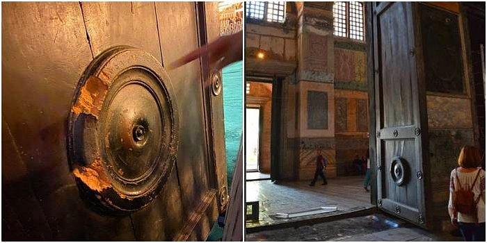 Tahrip Edilen Ayasofya Kapısı ile İlgili İddia: 'İnsanlar Kapı Parçalarını Kutsal Sayıp Ağızlarına Atıyorlar'
