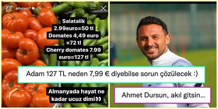 Almanya'daki Sebze Fiyatlarını TL'ye Çevirerek Akıl Tutulması Yaşatan Eski Futbolcu Ahmet Dursun'a Tepki Yağdı