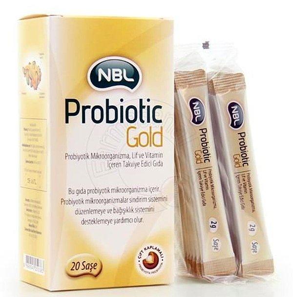 12. Bağırsak sağlığına etkili probiyotik altın saşe...