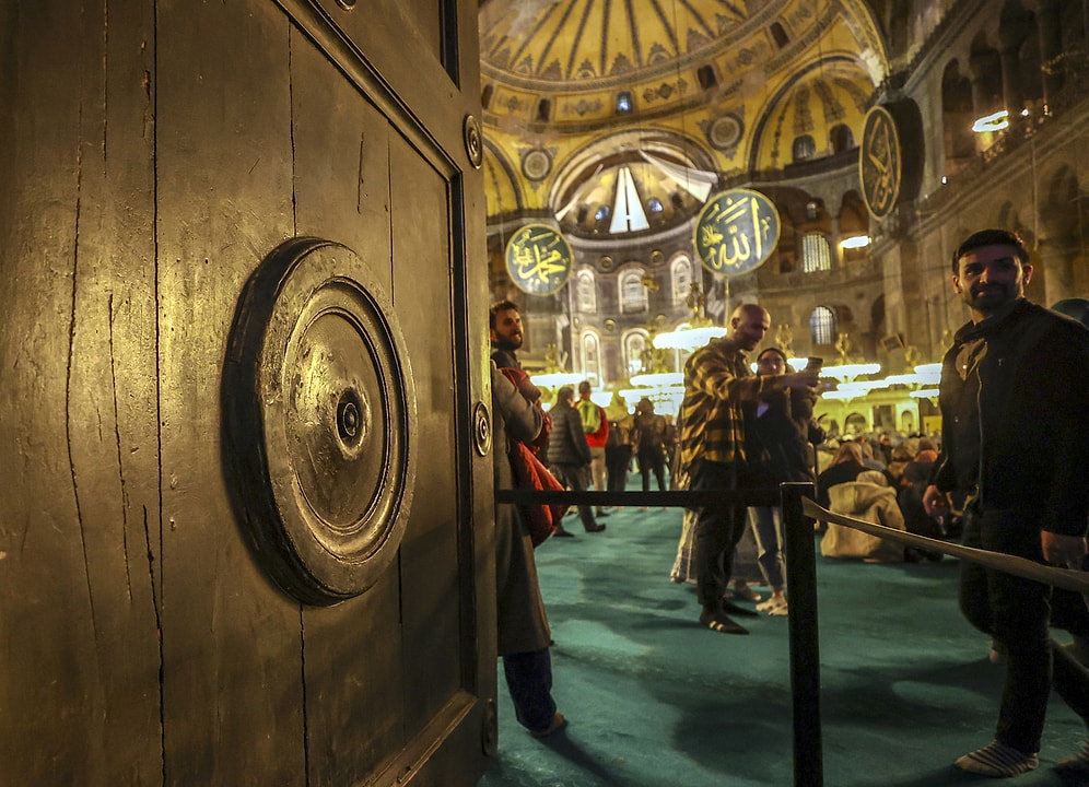 İşte Ayasofya'daki İmparatorluk Kapısı'nın Son Hali