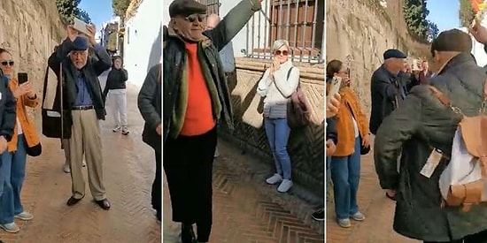 'Kitap Çalışmalarına Kısa Bir Ara' Diyen İlber Ortaylı İspanya Sokaklarında Dans Etti