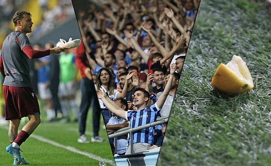Adana Demirspor Taraftarı Sahaya Dürüm Fırlattı