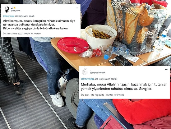 Ramazan Ayında Yüksek Hızlı Trende Yemek Yiyen Vatandaşlar Sosyal Medyayı İkiye Böldü