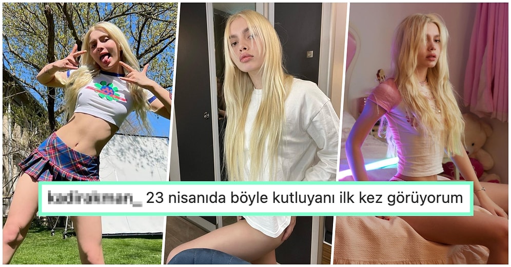 23 Nisan'ı Paylaştığı İç Çamaşırlı Pozu ile Kutlayan Aleyna Tilki'ye Gelen Birbirinden Enteresan Yorumlar