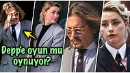 Makyaj Malzemesi Yalanı Ortaya Çıkan Amber Heard Johnny Depp'in Kıyafetlerini Taklit Ederek Akıl Oyunu Oynuyor