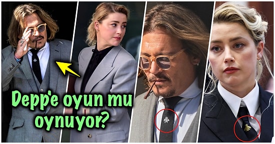 Makyaj Malzemesi Yalanı Ortaya Çıkan Amber Heard Johnny Depp'in Kıyafetlerini Taklit Ederek Akıl Oyunu Oynuyor