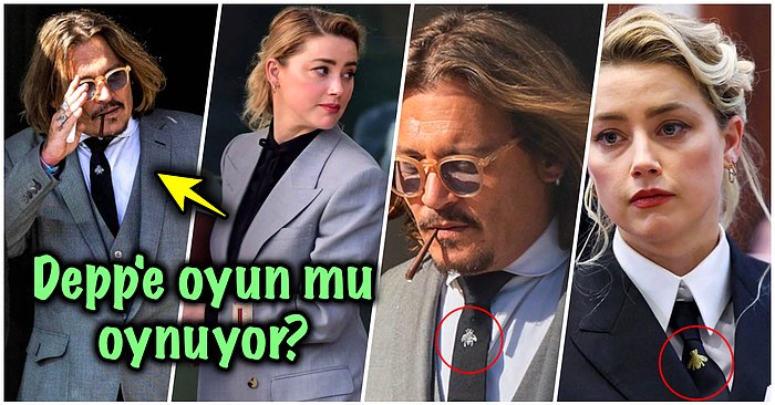 Makyaj Malzemesi Yalanı Ortaya Çıkan Amber Heard Johnny Depp'in Kıyafetlerini Taklit Ederek Akıl Oyunu Oynuyor