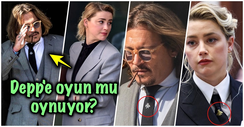 Makyaj Malzemesi Yalanı Ortaya Çıkan Amber Heard Johnny Depp'in Kıyafetlerini Taklit Ederek Akıl Oyunu Oynuyor